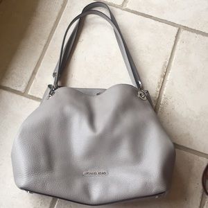 Pearl Grey/Silver Michael Kors Purse